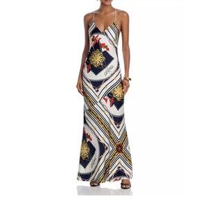 Ronny Kobo Bethie Scarf Printed Dress Size Large